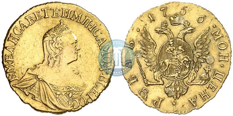 Фото 1 рубль 1756 года  