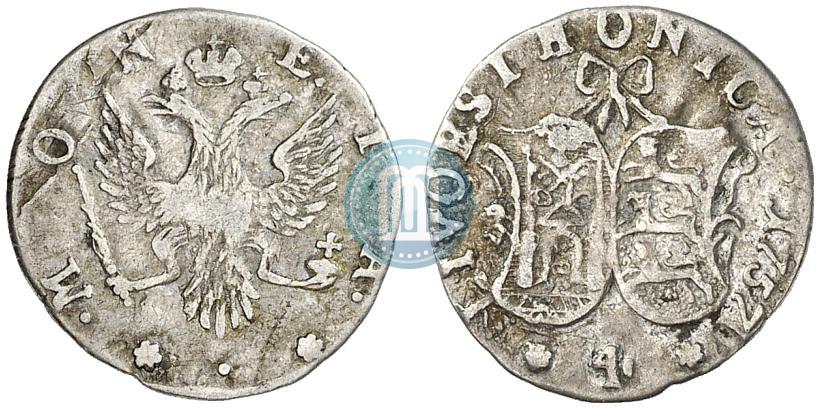 Фото 4 копейки 1757 года  "Ливонез"