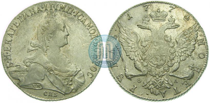 Фото 1 рубль 1774 года СПБ-ФЛ 