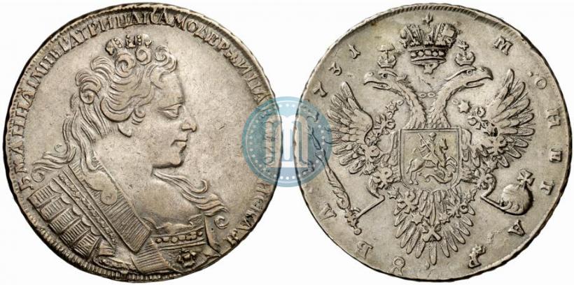 Фото 1 рубль 1731 года  