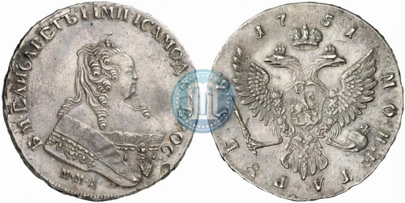 Picture 1 rouble 1751 year ММД 