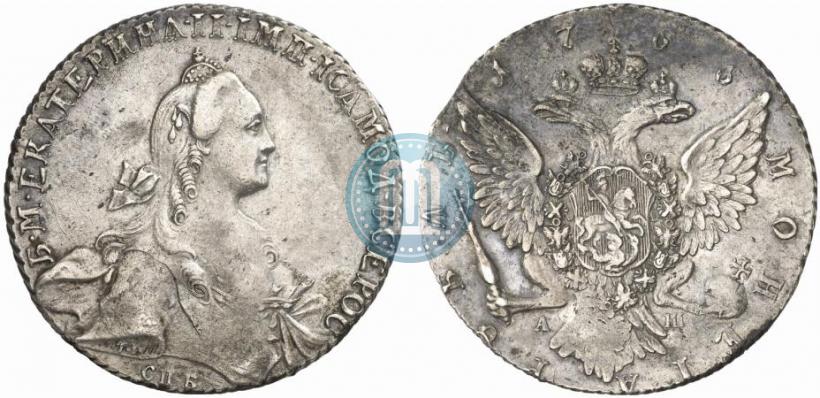 Picture 1 rouble 1766 year СПБ-АШ 
