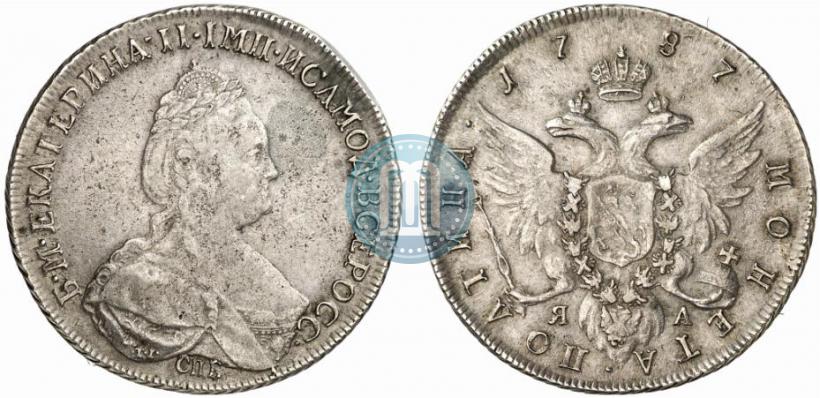 Фото Полтина 1787 года СПБ-ЯА 