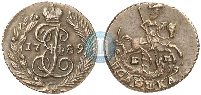 Фото Полушка 1789 года ЕМ 