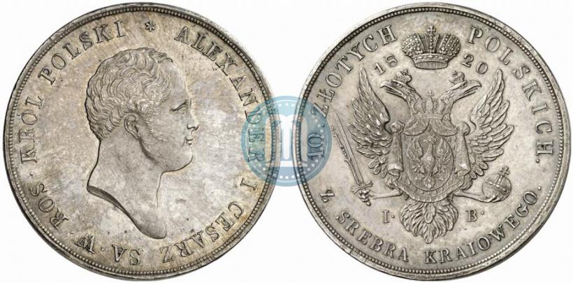 Picture 10 złotych 1820 year IB 