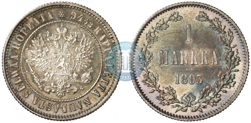Picture 1 markka 1893 year L 
