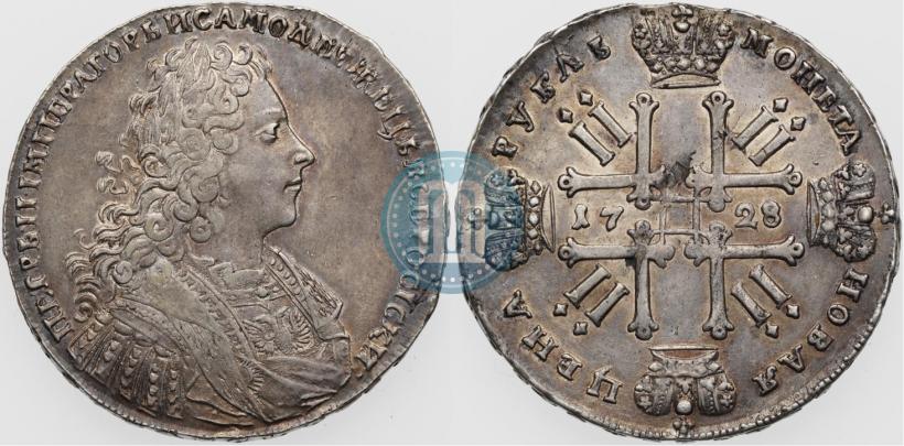 Фото 1 рубль 1728 года  "Тип 1728"