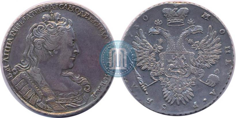 Фото 1 рубль 1730 года  