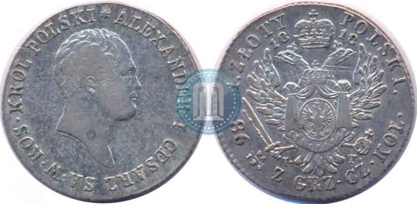 Picture 1 złoty 1818 year IB 