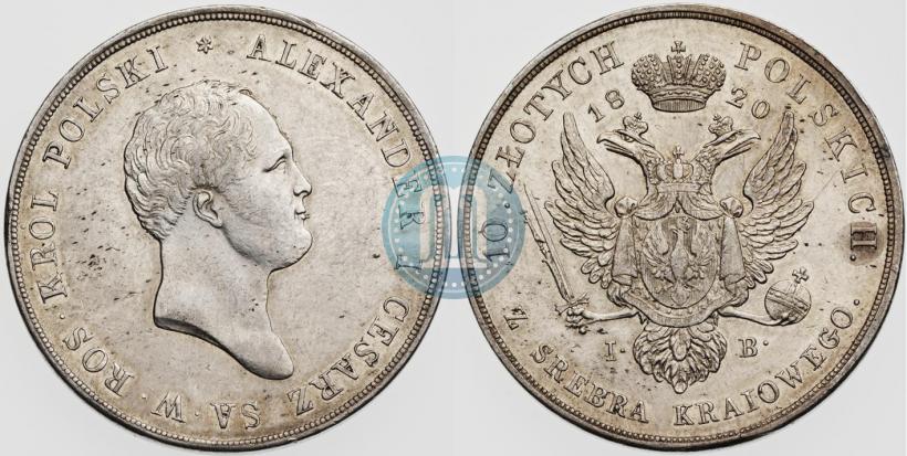 Picture 10 złotych 1820 year IB 