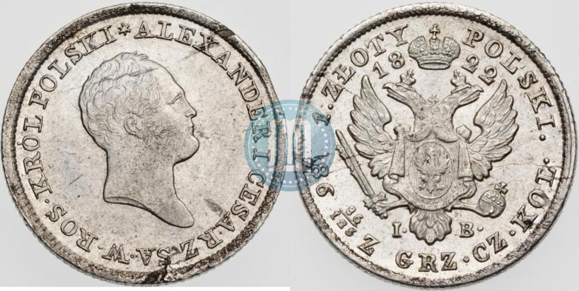 Picture 1 złoty 1822 year IB 