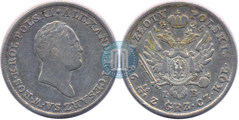 Picture 1 złoty 1825 year IB 