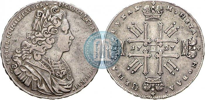 Picture 1 rouble 1727 year  "Moscow type"