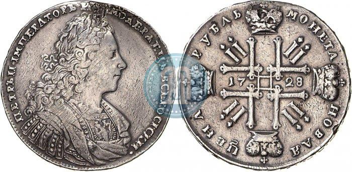 Picture 1 rouble 1728 year  "Type of 1728"