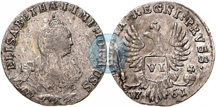 Picture 6 groszy 1761 year  