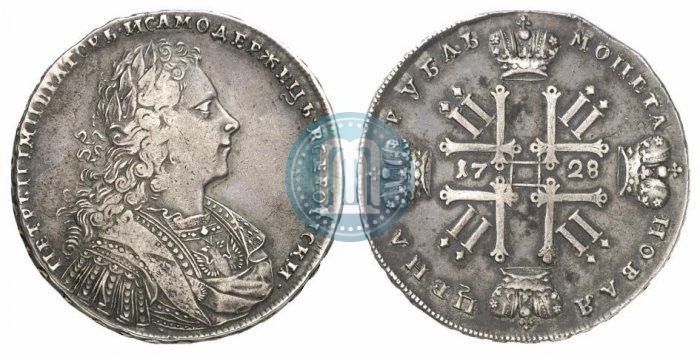 Фото 1 рубль 1728 года  "Тип 1728"