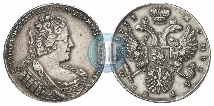 Фото 1 рубль 1733 года  