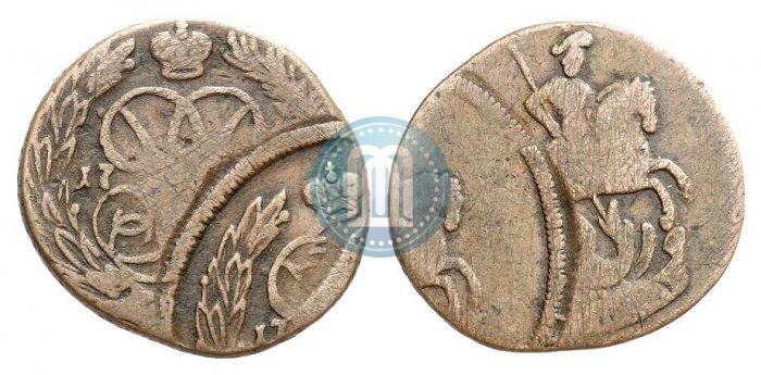 Picture 1 kopeck 1757 year  