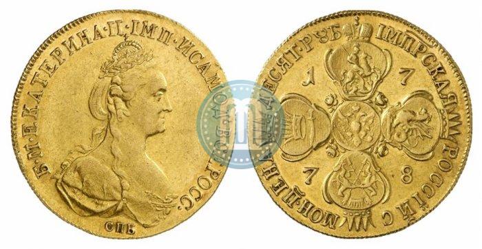 Picture 10 roubles 1778 year СПБ 