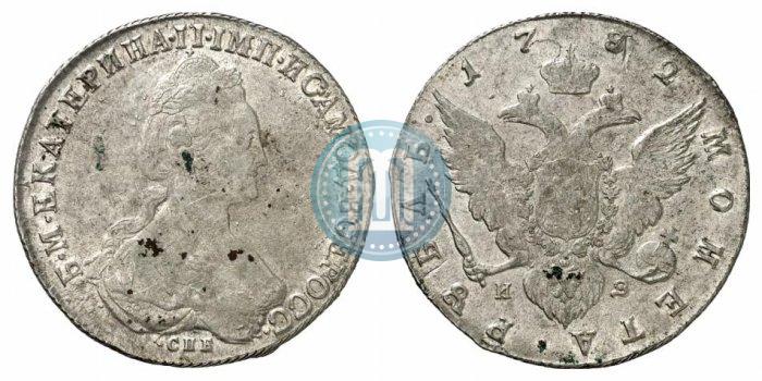 Picture 1 rouble 1782 year СПБ-ИЗ 