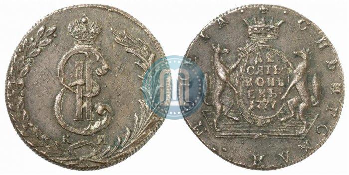 Picture 10 kopecks 1777 year КМ 