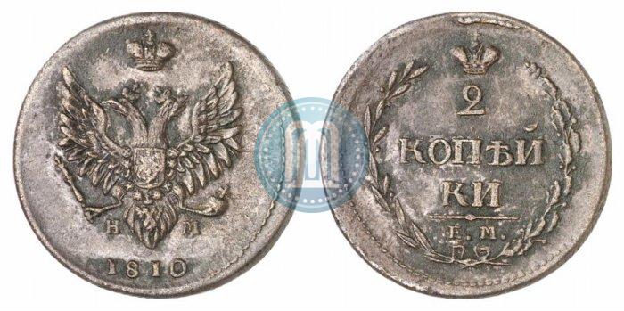 Picture 2 kopecks 1810 year ЕМ-НМ 