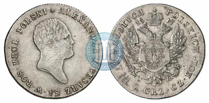 Picture 5 złotych 1817 year IB 