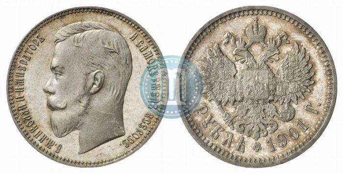 Picture 1 rouble 1901 year (ФЗ) 