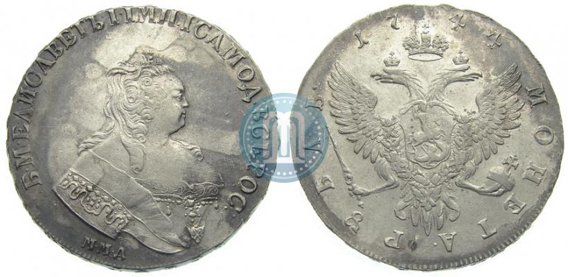 Picture 1 rouble 1744 year ММД 