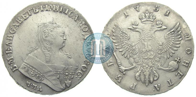 Picture 1 rouble 1751 year ММД-А 