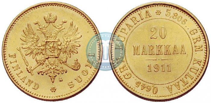 Picture 20 markkaa 1911 year L 