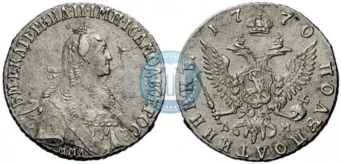Фото Полуполтинник 1770 года ММД-ДМ 