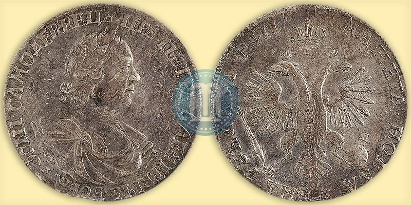 Picture 1 rouble 1718 year OK-L 