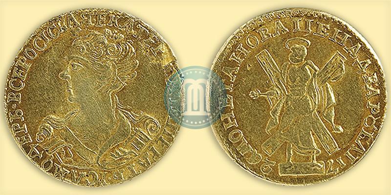 Фото 2 рубля 1726 года  