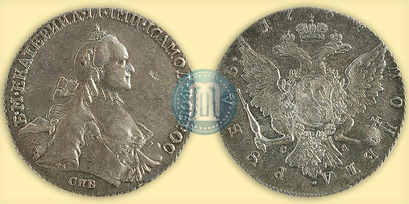 Picture 1 rouble 1764 year СПБ-СА 