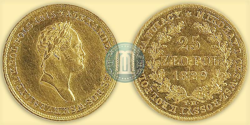 Picture 25 złotych 1829 year FH 
