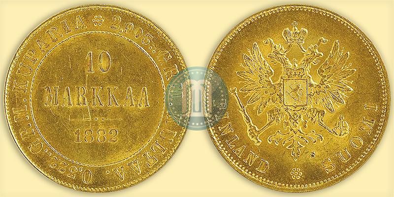 Picture 10 markkaa 1882 year S 