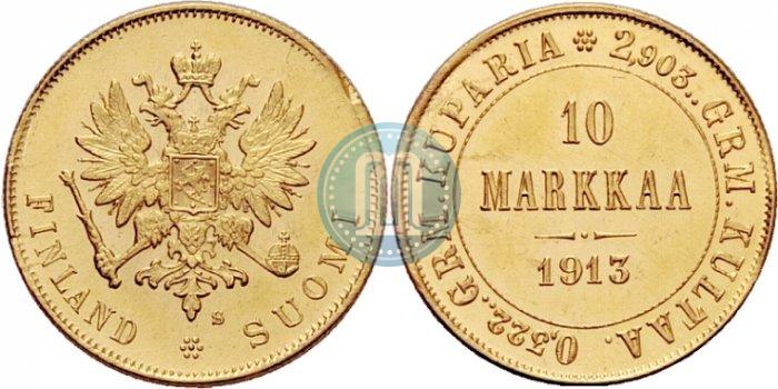 Picture 10 markkaa 1913 year S 