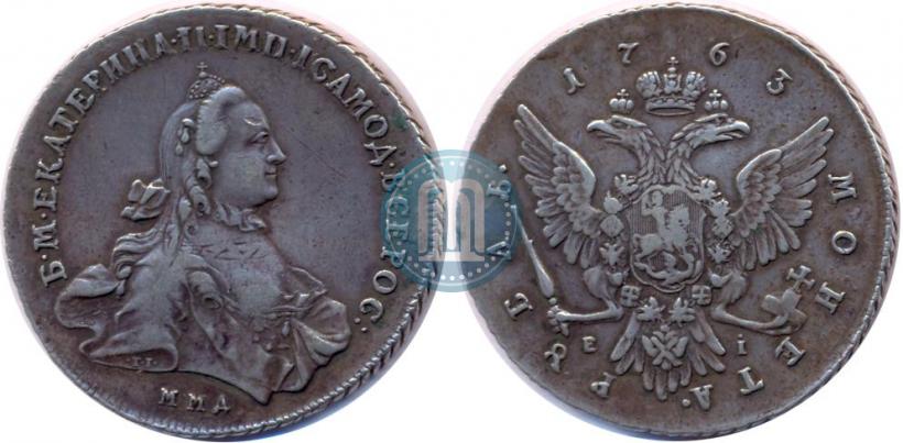 Picture 1 rouble 1763 year ММД-EI 