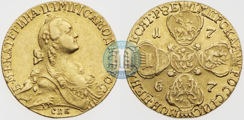 Picture 10 roubles 1767 year СПБ 