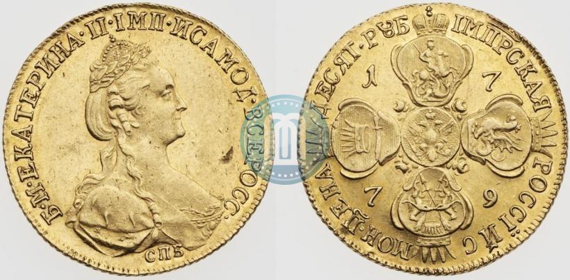 Picture 10 roubles 1779 year СПБ 