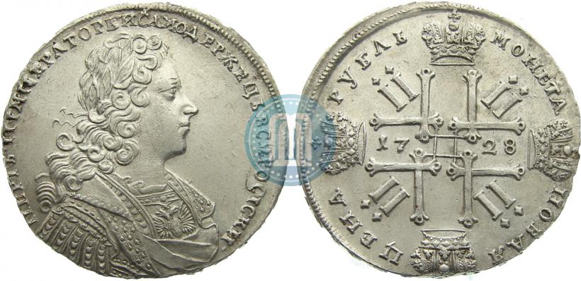 Picture 1 rouble 1728 year  "Type of 1728"