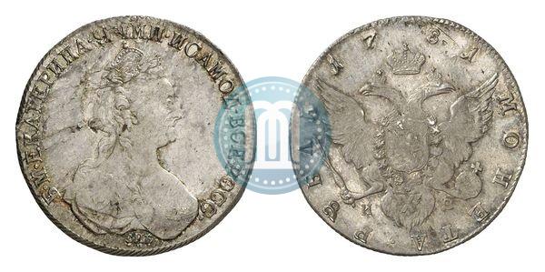 Picture 1 rouble 1781 year СПБ-ИЗ 