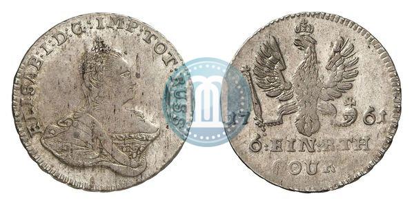 Picture 1/6 Thaler 1761 year  