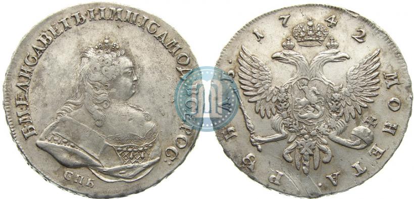 Picture 1 rouble 1742 year СПБ 