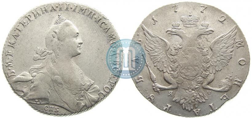Picture 1 rouble 1772 year СПБ-ЯЧ-Т.I. 