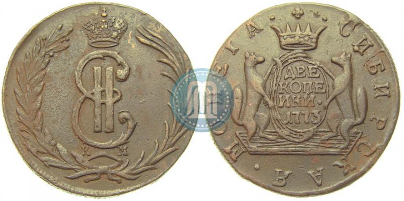 Picture 2 kopecks 1773 year КМ 