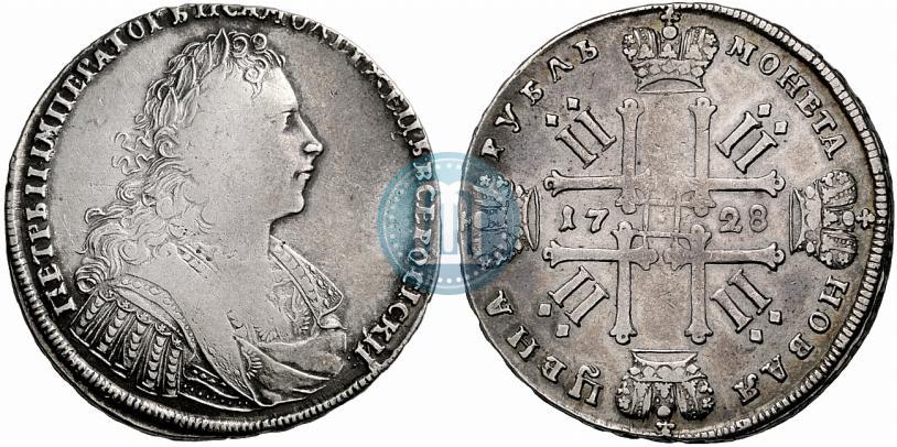 Picture 1 rouble 1728 year  "Type of 1728"