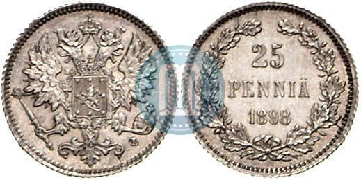 Picture 25 pennia 1898 year L 