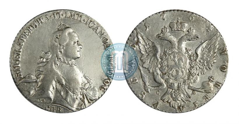 Фото 1 рубль 1764 года СПБ-СА 